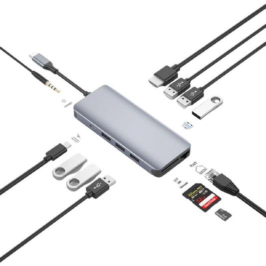 جرين لايون 12 في 1 متعدد الوظائف USB-C HUB