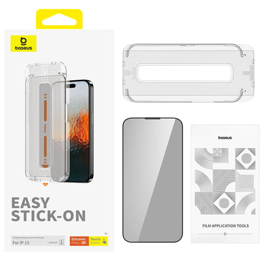 BASEUS EASY STICK - ON GLASS IPH 15 PRO MAX