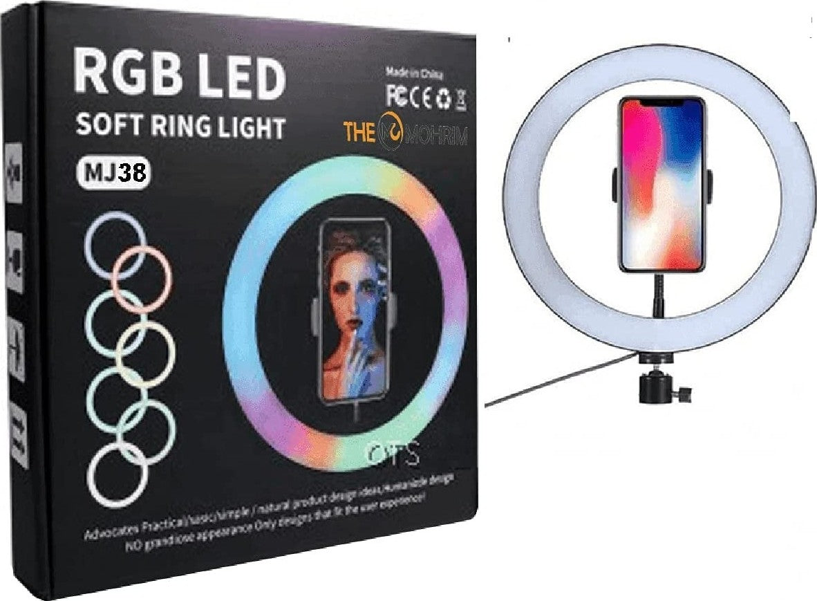 ضوء حلقة ناعم LED RGB (MJ38)