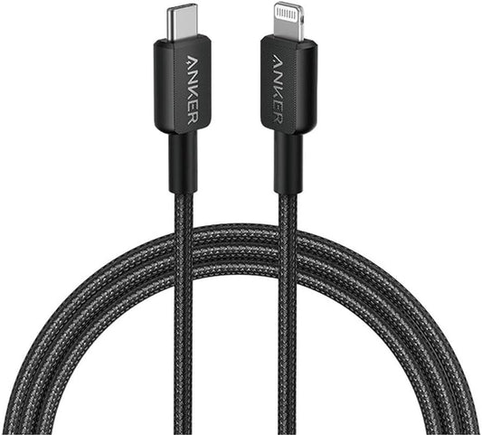 أنكر 322 USB-C إلى كابل لايتنينج (6FT مضفر)