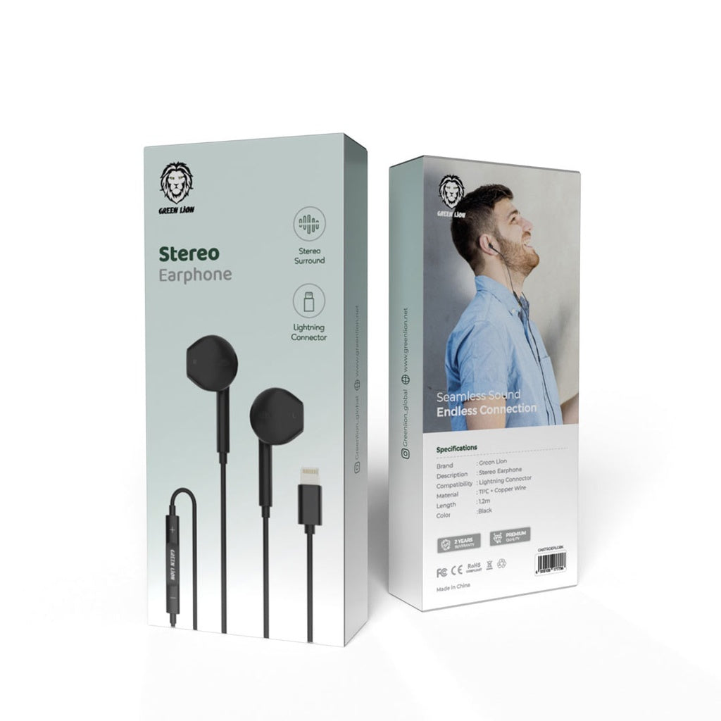 GREEN LION STEREO EARPHONE LIGHTNING