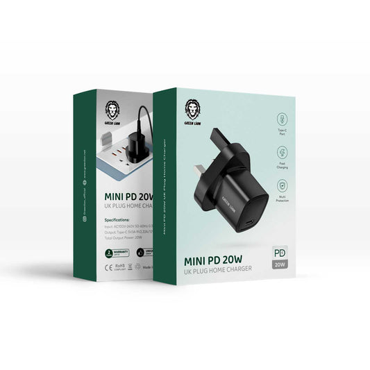 GREEN LION MIN PD UK PLUG HOME CHARGER