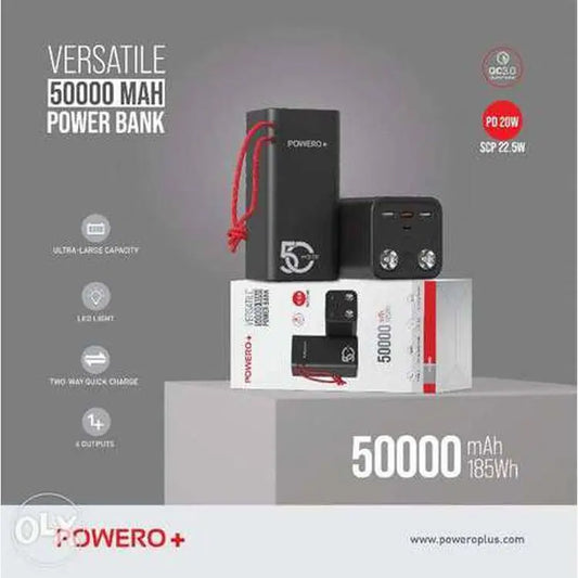 POWERO+ VERSATILE 50000 MAH POWER BANK