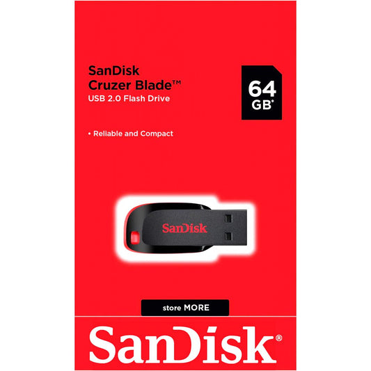 SANDISK USB 2.0 FLASH DRIVE 64GB